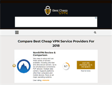 Tablet Screenshot of bestcheapvpn.com